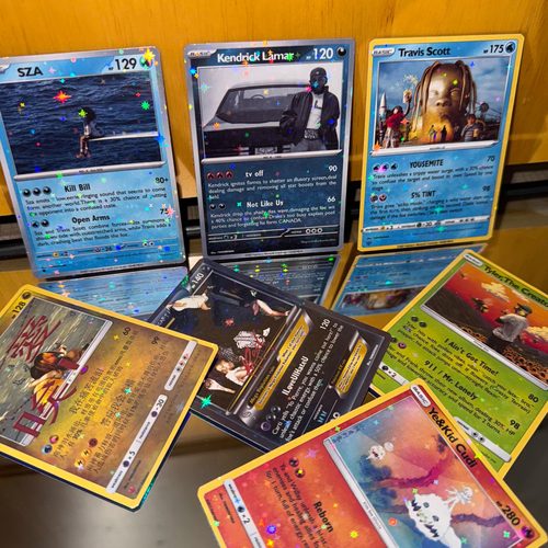 说唱人物闪卡RapperpokemonCard