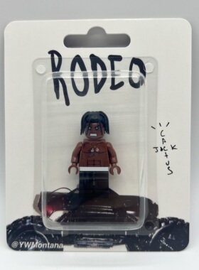 现货Travis Scott周边手工挂卡玩具 Rodeo专辑风格积木人仔