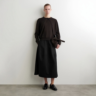 新品 型棉质中长裙黑色2025冬季 1294850003 标准版 CS女装