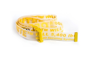 正确版本OFF Belt18SSWHITE新款logo男女透明腰带立体字母百搭潮-