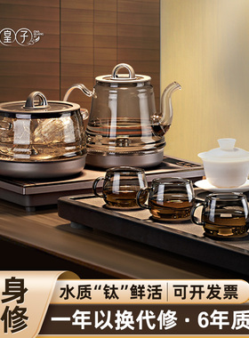 泡茶烧水壶茶皇子钛发热盘玻璃
