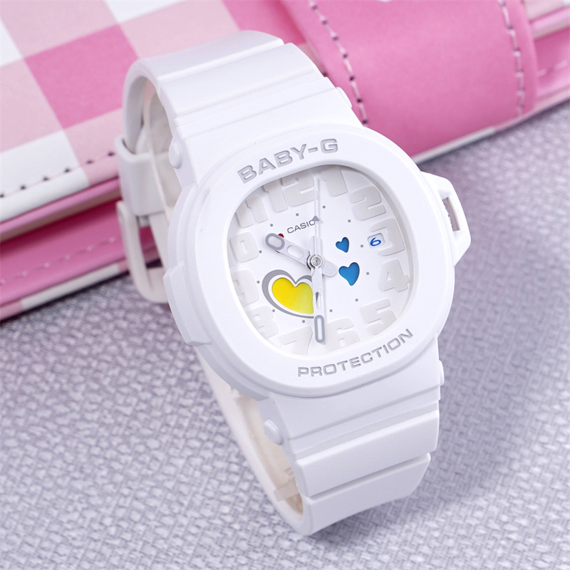 卡西欧学生马卡龙考试手表女