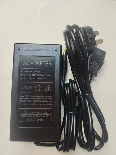 全新SW一60W12点歌机录像机电视显示器通用12V5A电源5.5x2.5接口