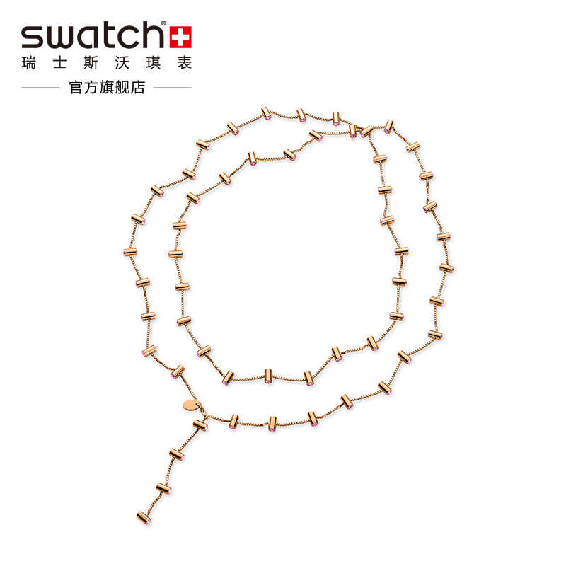 Swatch斯沃琪Bijoux首饰系列 长款金色简约女士项链JPP019|msdalam kategori Aksesori/Barang Kemas Fesyen, kalung - dari Buy2taobao.com untuk memberikan perkhidmatan ejen Taobao profesional membeli
