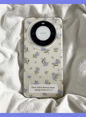 ins风满屏小碎花适用华为mate60pro+手机壳mate50双层磨砂mate40pro少女款p60防摔套p50pro保护套p40pro硬壳