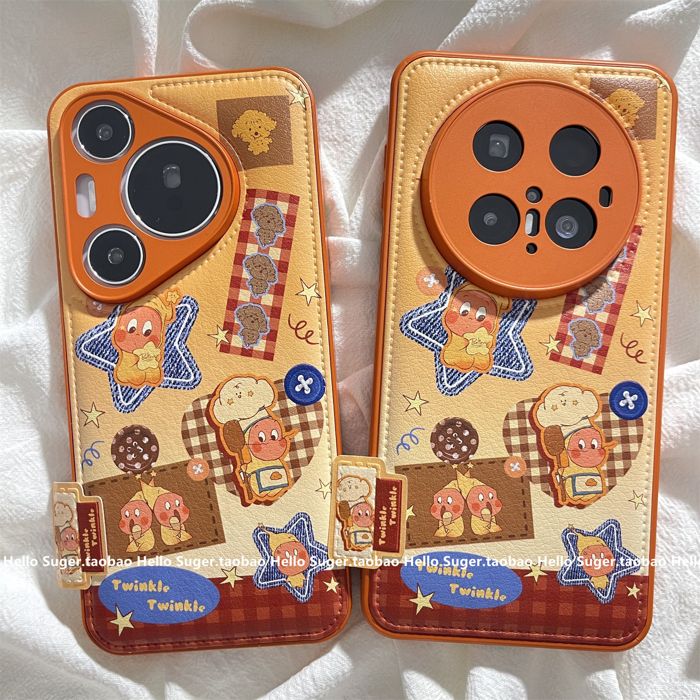 韩系可爱橙格纹厨师星星小男孩适用华为mate80promax手机壳mate70pro/60pro/50气垫皮纹pura80pro/70ultra女,3C数码配件,手机保护套/壳,淘宝优惠券,粉丝福利购,淘宝优惠卷