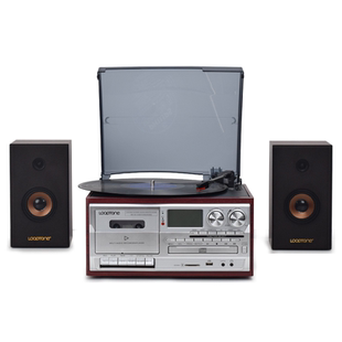 LoopTone黑胶唱片机多功能CD磁带一体台式LP唱片电唱机外置音响