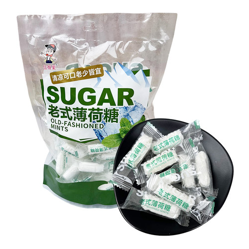 味奇传统老式薄荷糖棍