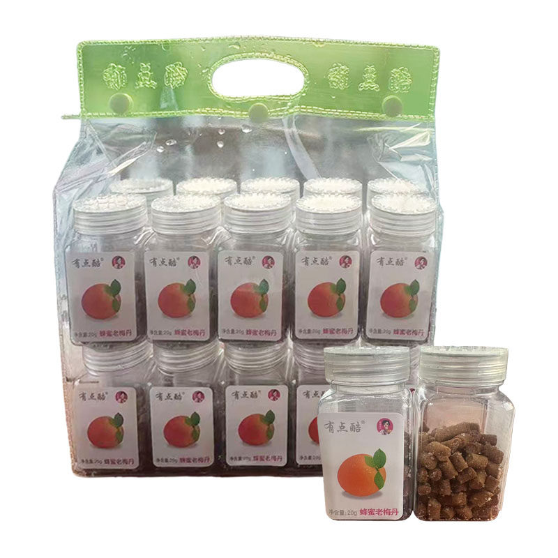 有点酷 蜂蜜 老梅丹迷你瓶装方便携带休闲怀旧零食小时候的味道