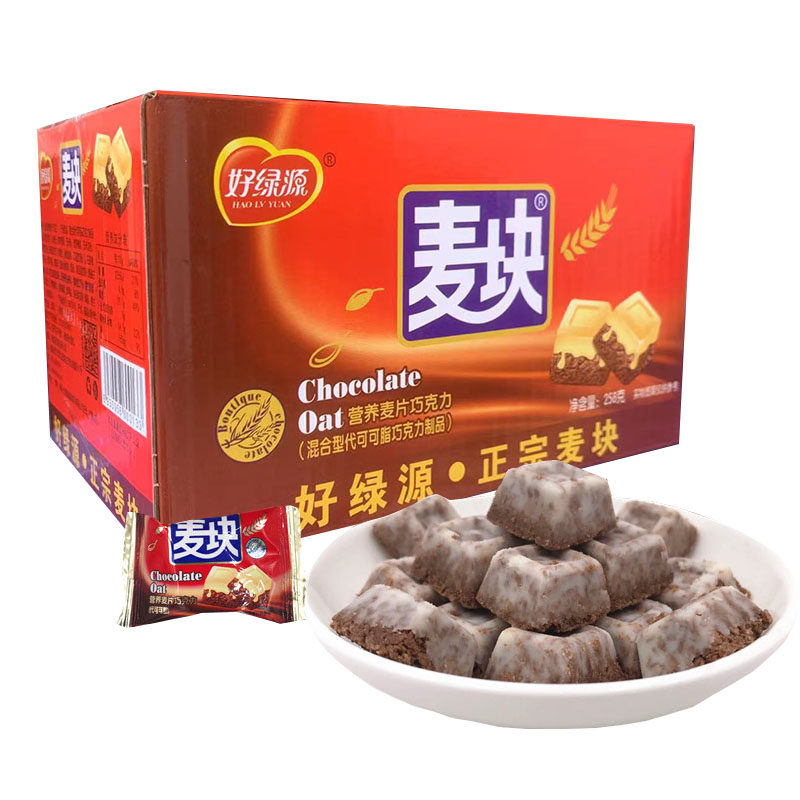 好绿源麦块燕麦巧克力酥早餐麦片