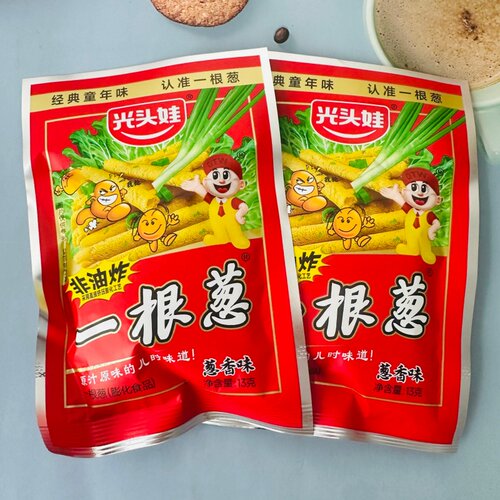 光头娃一根葱怀旧葱香味膨化薯条