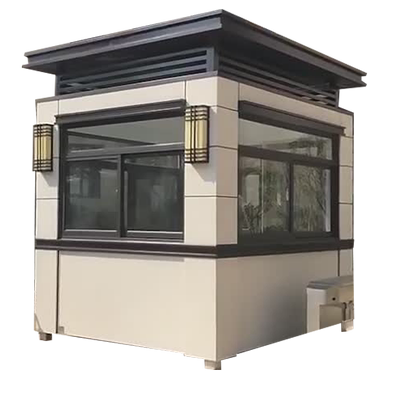 真石漆岗亭保安亭户外小区门卫值班室学校幼儿园物业收费成品厂家