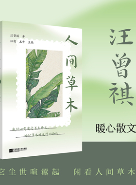 人间草木/汪曾祺著大家散文 汪曾祺散文小说集现当代随笔经典散文集青春文学小说名家经典书籍受戒