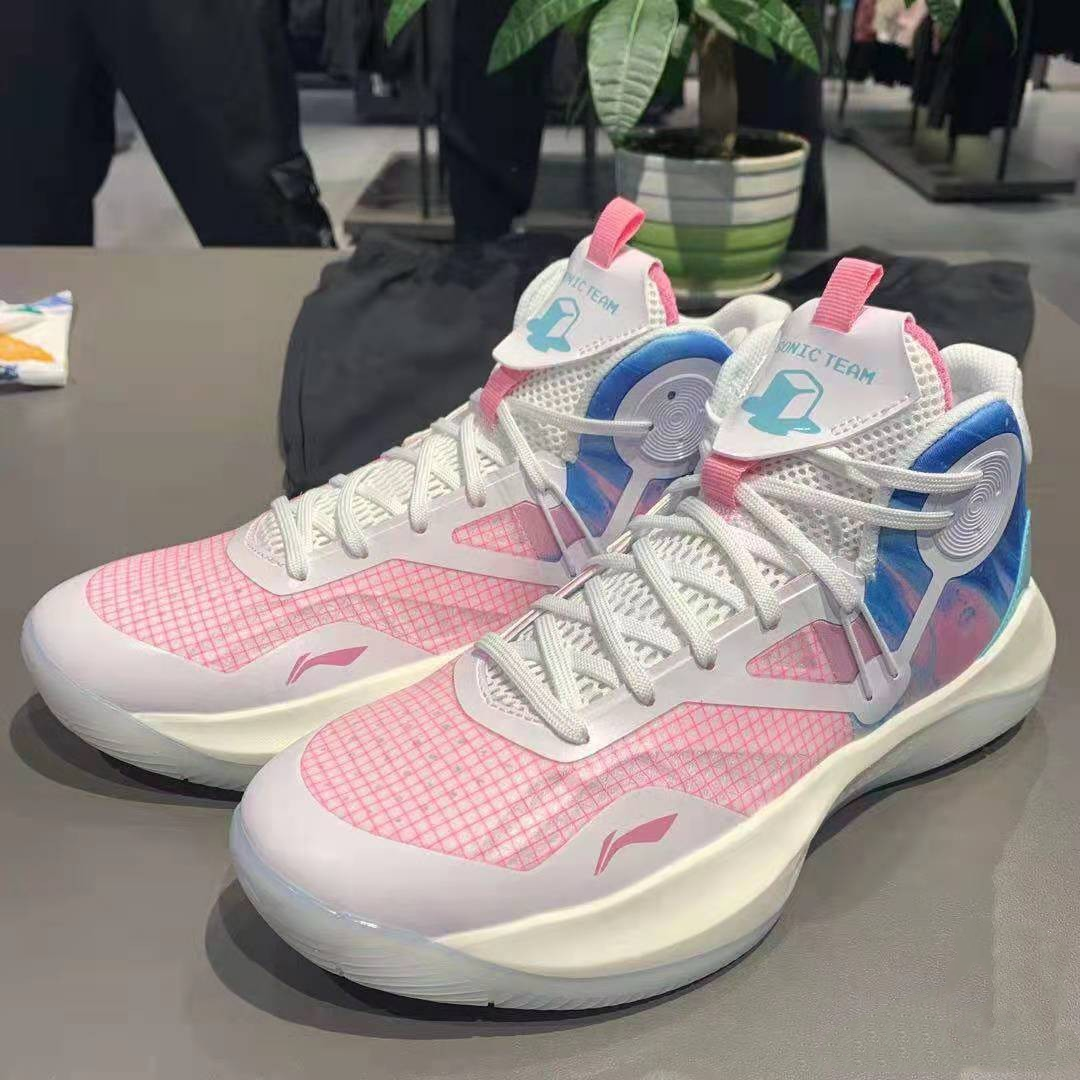 李宁篮球鞋男音速9 team减震实战场地高帮防滑耐磨运动鞋abpr017