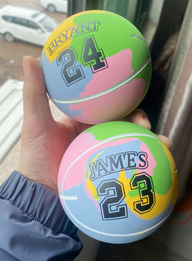 超大号10cm空心橡胶弹力球儿童学生手拍训练迷你小篮球高弹玩具球