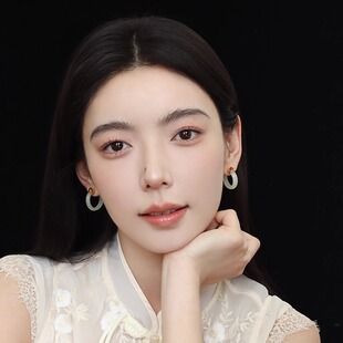 Auvra玉蕊含珠 新中式国风耳环女高级感轻古风复古文艺C圈耳环