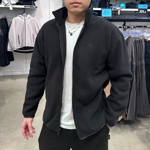 CK加绒保暖摇粒绒立领夹克外套
