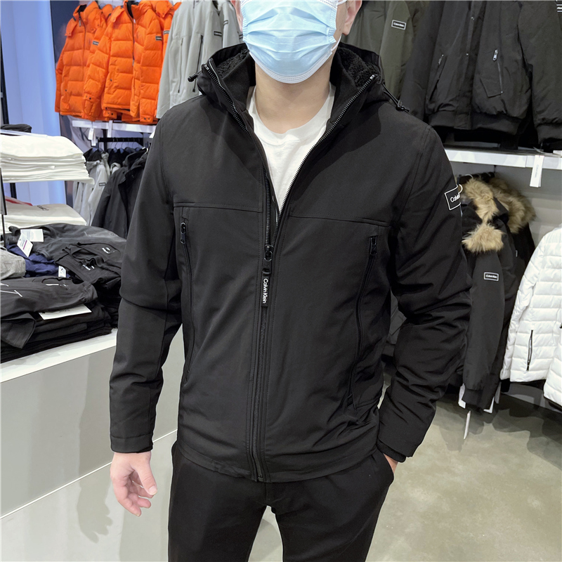 CK加厚保暖羊羔绒防水棉衣