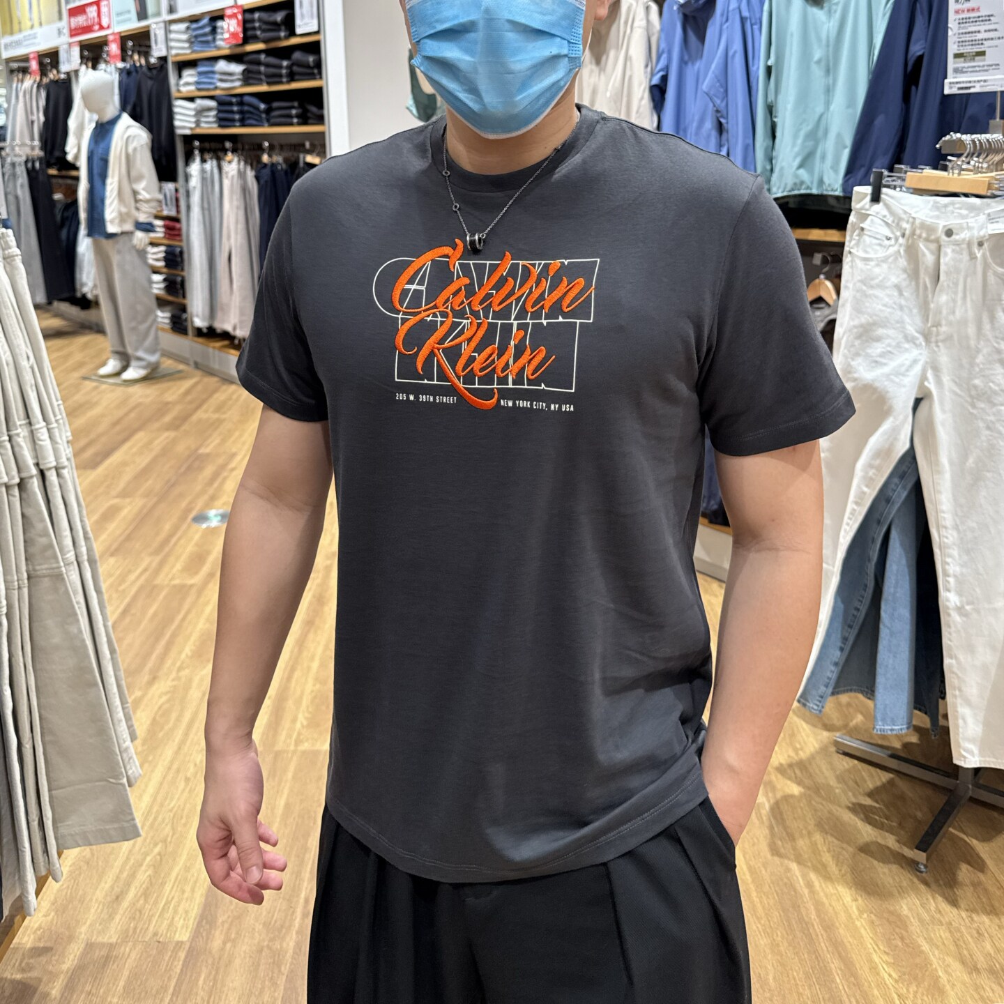 2026夏季新款CK Calvin Klein 男士休闲LOGO刺绣纯棉圆领短袖T恤