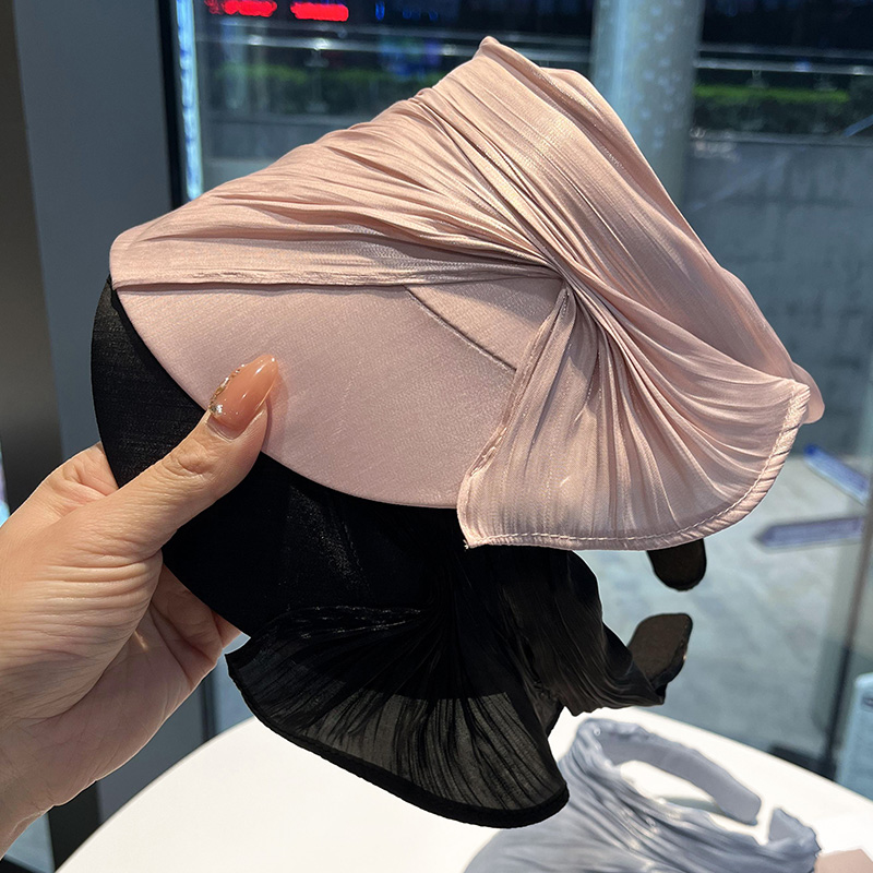 小众设计师款褶皱空顶帽遮阳帽