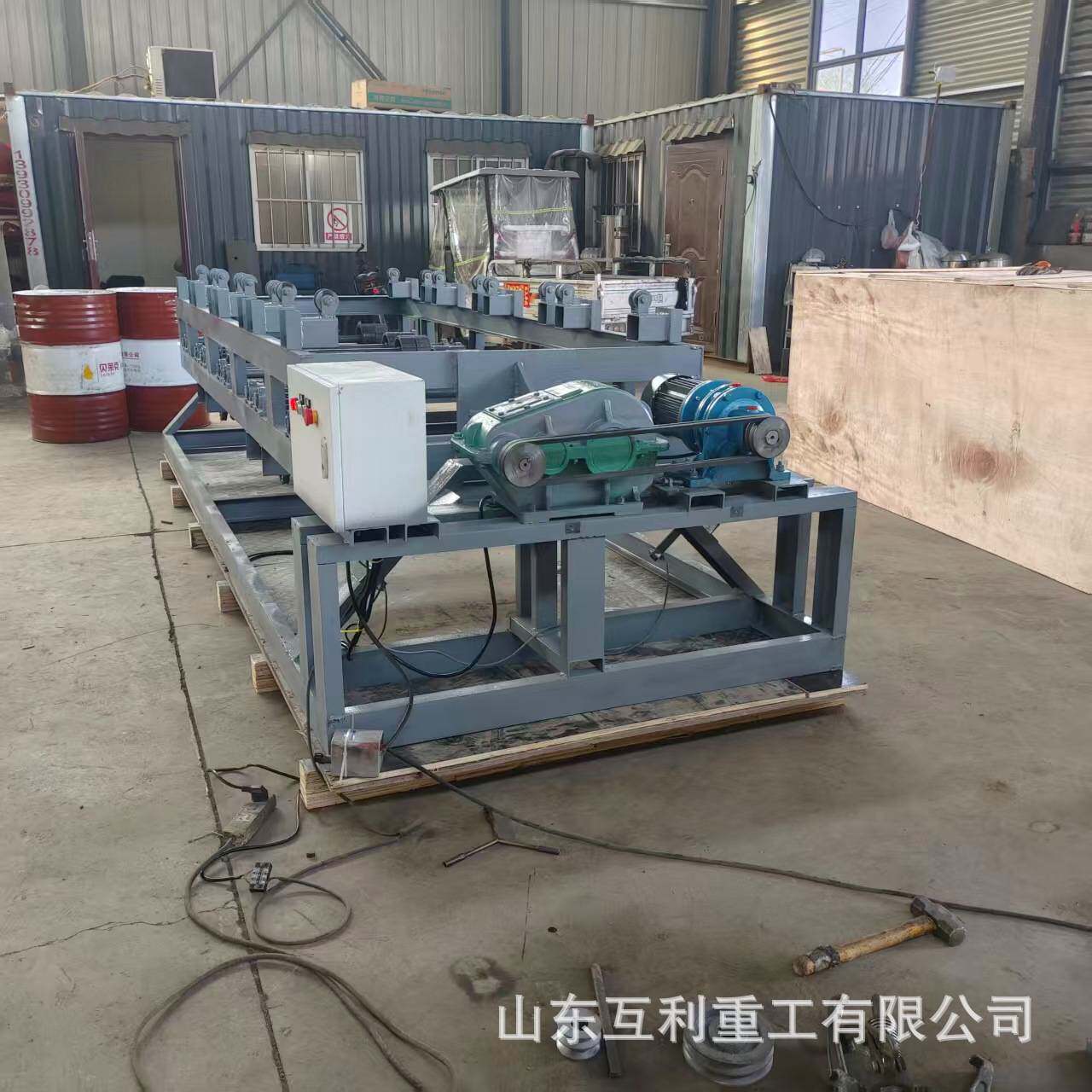卧式自动油桶清洗机 工业铁桶塑料桶洗污机 电动油桶内部冲刷机