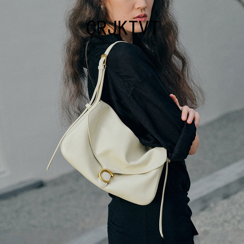真皮白色托特包女包通勤女斜挎包