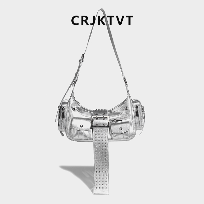 CRJKTVT小众叛逆爱妃皮带机车包