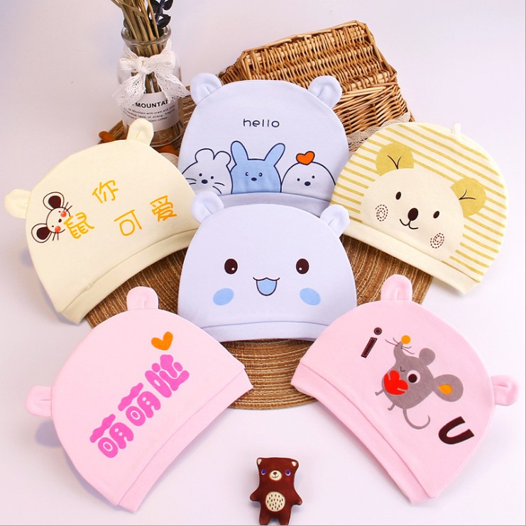 婴儿帽子0-3个月纯棉胎帽夏季薄款初生男宝宝新生儿帽子护卤门帽|msdalam kategori Kanak-kanak/Bayi/Keluarga dipasang, Hat/Muffler/topeng/sarung tangan/alat penutup telinga/Jiaotao, Hat - dari Buy2taobao.com untuk memberikan perkhidmatan ejen Taobao profesional membeli