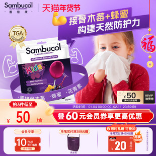澳洲Sambucol黑接骨木莓儿童蜂蜜棒棒糖强免疫【效期至26年7月】