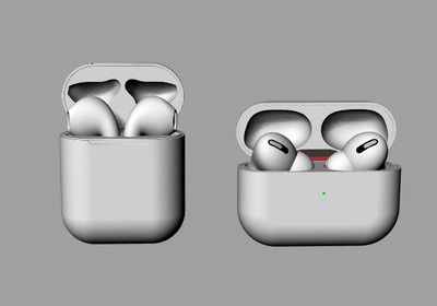 Airpods 2  Airpods 3 犀牛模型rhino/stp/obj/c4d/su/fbx/3ds