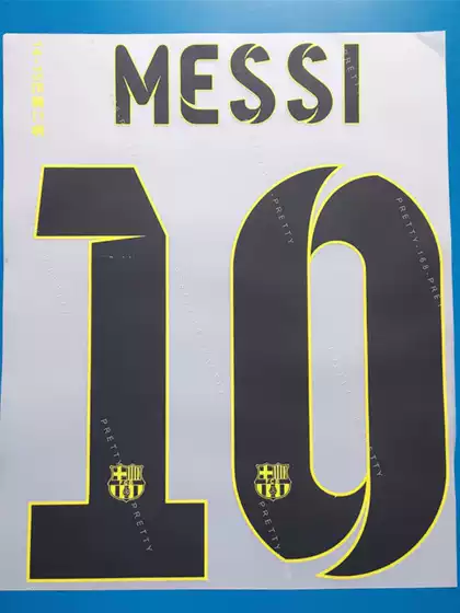 Retro Barcelona Messi Counter Thermal Transfer Heat Transfer Star