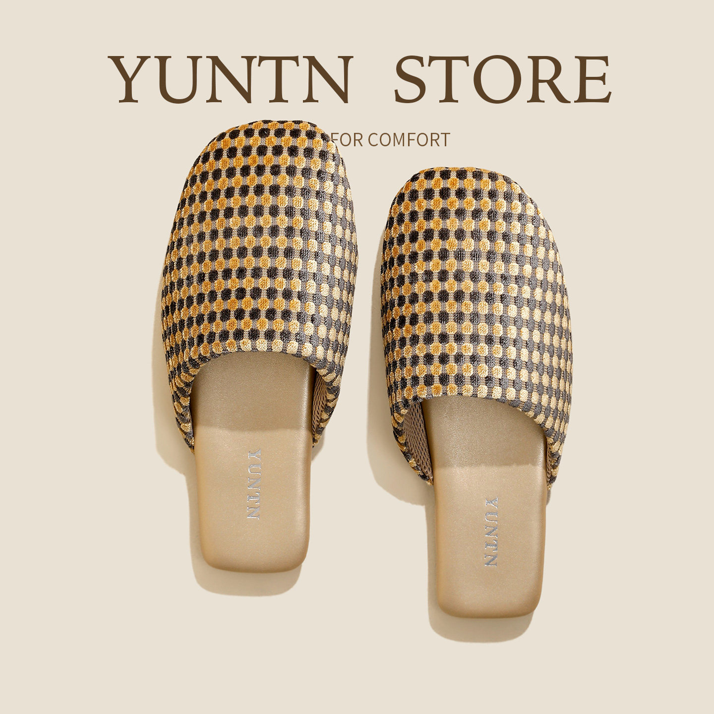 2026春夏新款静奢慵懒格调熟女风包头四季皮拖鞋室内防滑时尚居家