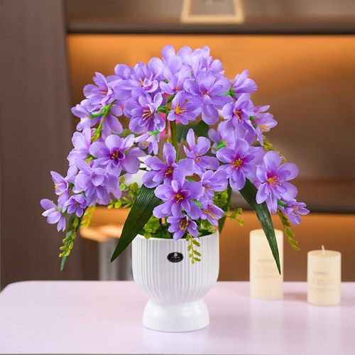 香雪兰仿真花蝴蝶兰假花