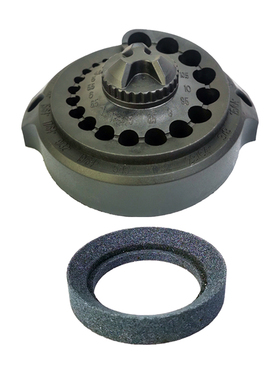 雷铭狮子头磨钻机配套棕刚玉砂轮 SIZ-DW03-75磨钻头机钻头限位盘