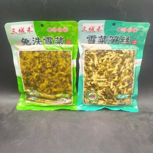 三城禾雪菜笋丝400g咸菜下饭菜即食免洗雪菜梅菜笋丝酸菜即食开袋