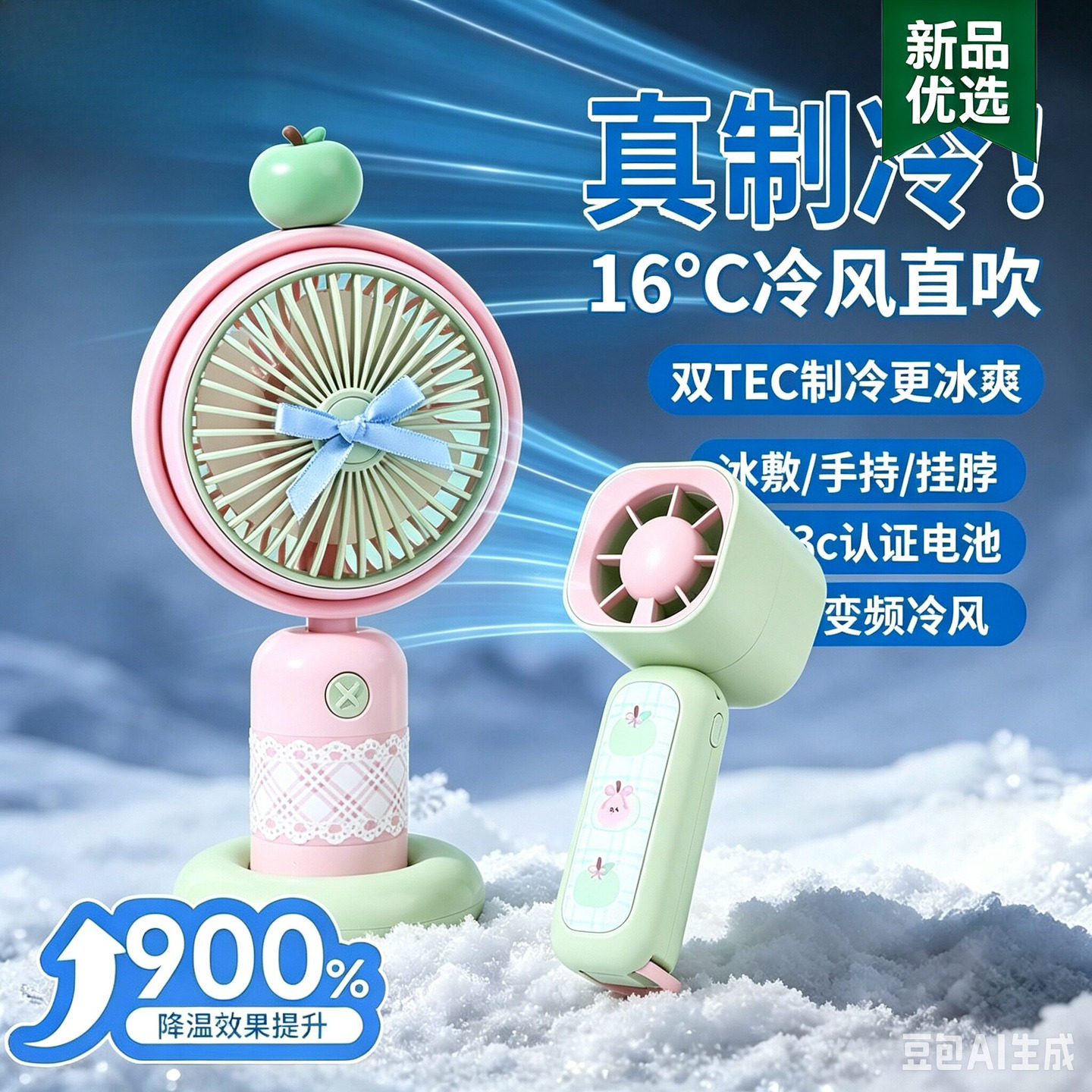 心女生可爱ub充电风扇学生户外运动专用外出手持小风扇