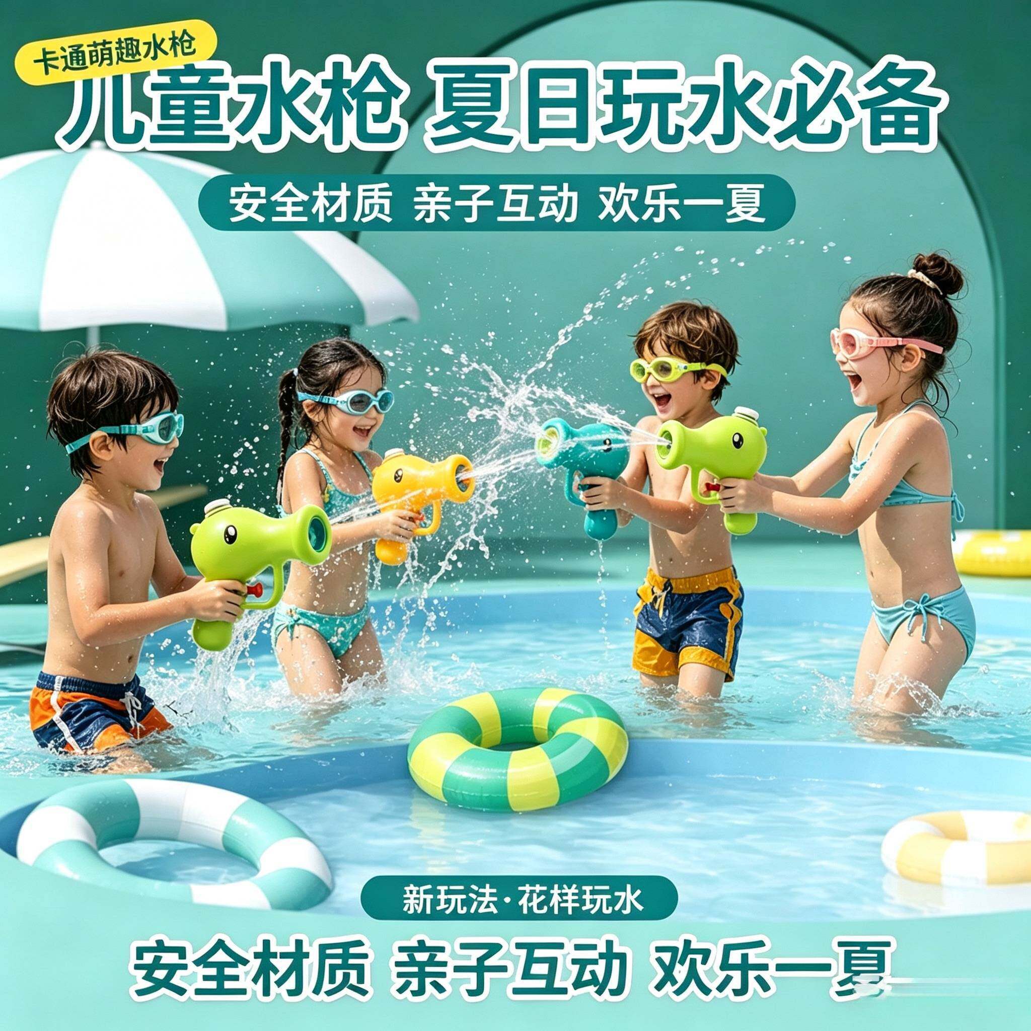 新款豌豆水枪儿童玩具卡通戏水浴缸浴室洗澡玩具03岁宝宝男孩女孩