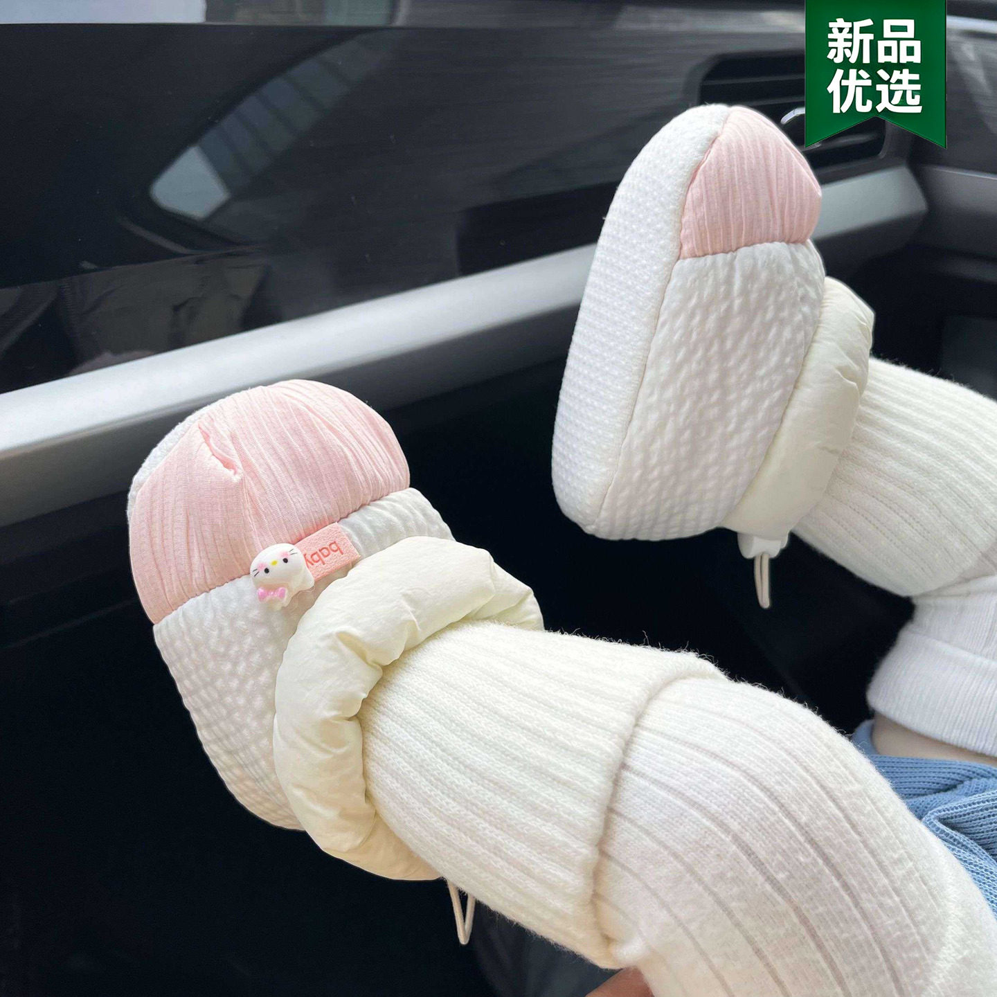 小月龄婴儿鞋袜外出学步鞋秋冬季加绒加厚软底男女宝宝防掉袜子鞋