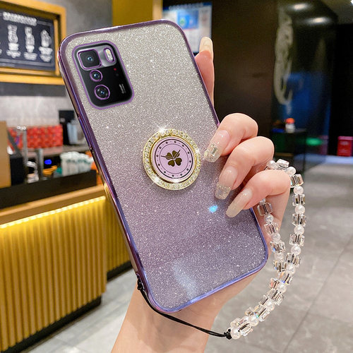 红米note10pro闪粉水晶手链+支架