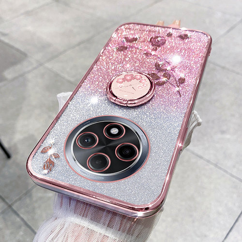 OPPOA3pro闪粉玫瑰+同款支架