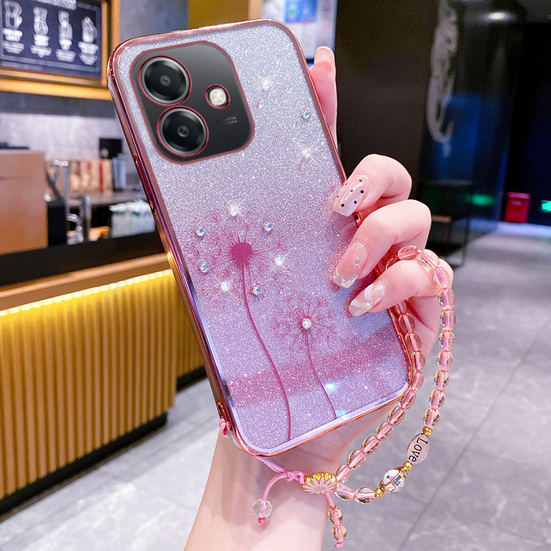 适用oppoA3i手机壳oppo保护A3i硅胶套透明PKL110全包防摔5g软壳opa水钻蒲公英0pp0新款oppop女5g手链love高端