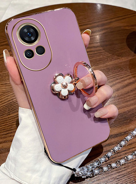 适用华为nova13手机壳nove13pro保护硅胶套BLK一AL80全包防摔MIS带花朵支架软壳00女note新款por高级感时尚