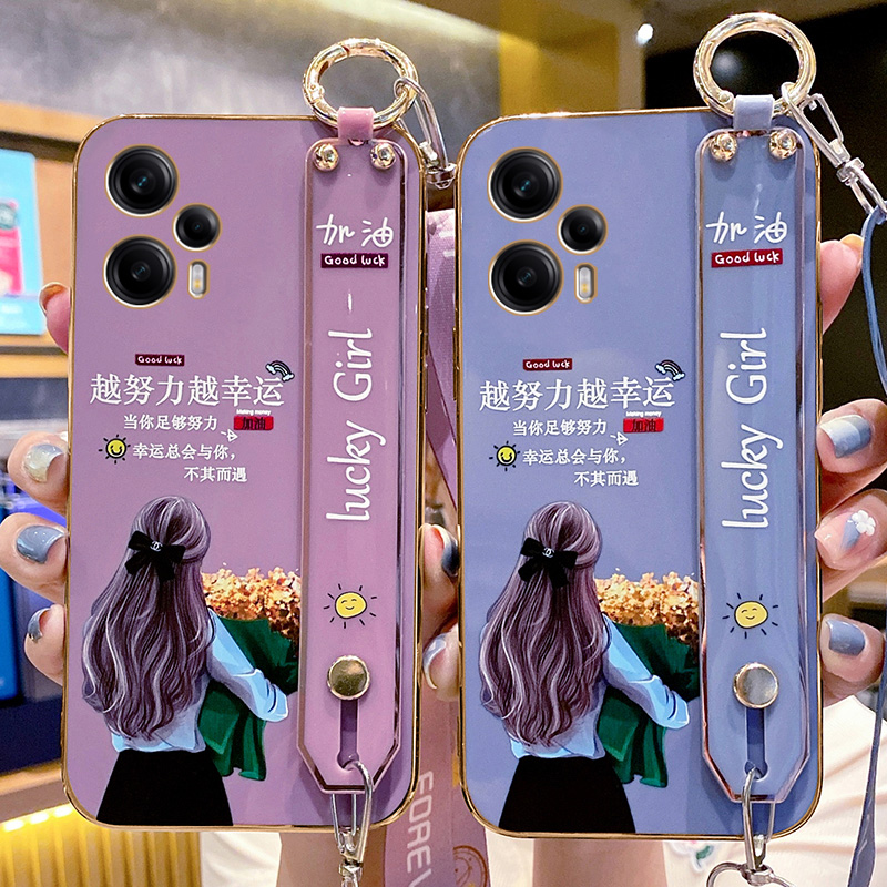 红米note12turbo捧花女孩腕带