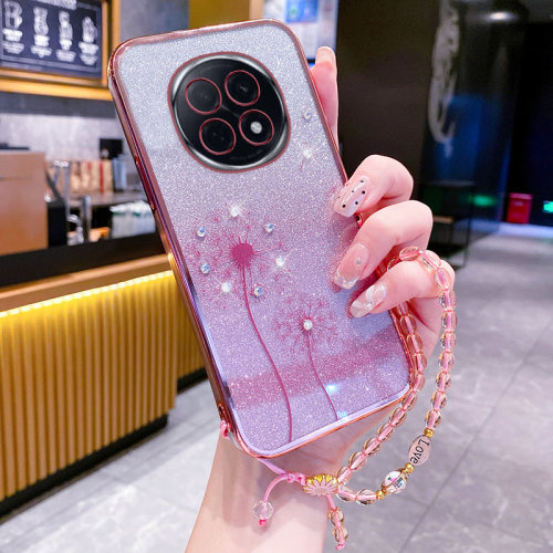 适用oppoA5手机壳oppo保护A5pro软硅胶套5G全包防摔PKP110透明水钻蒲公英软外壳PKQ女oppop新款高档时尚ins风