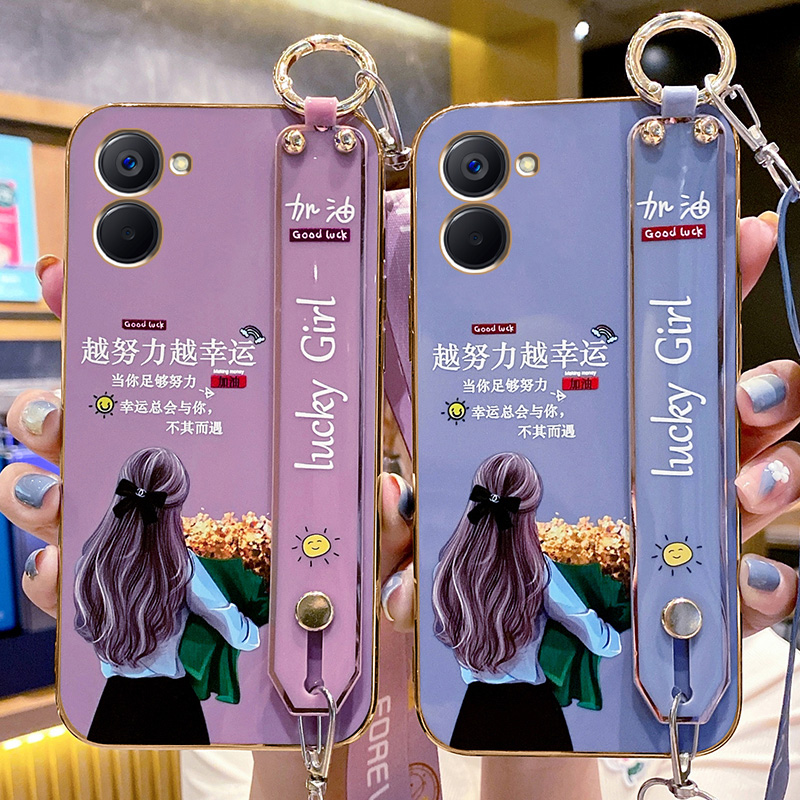 真我10S捧花女孩腕带