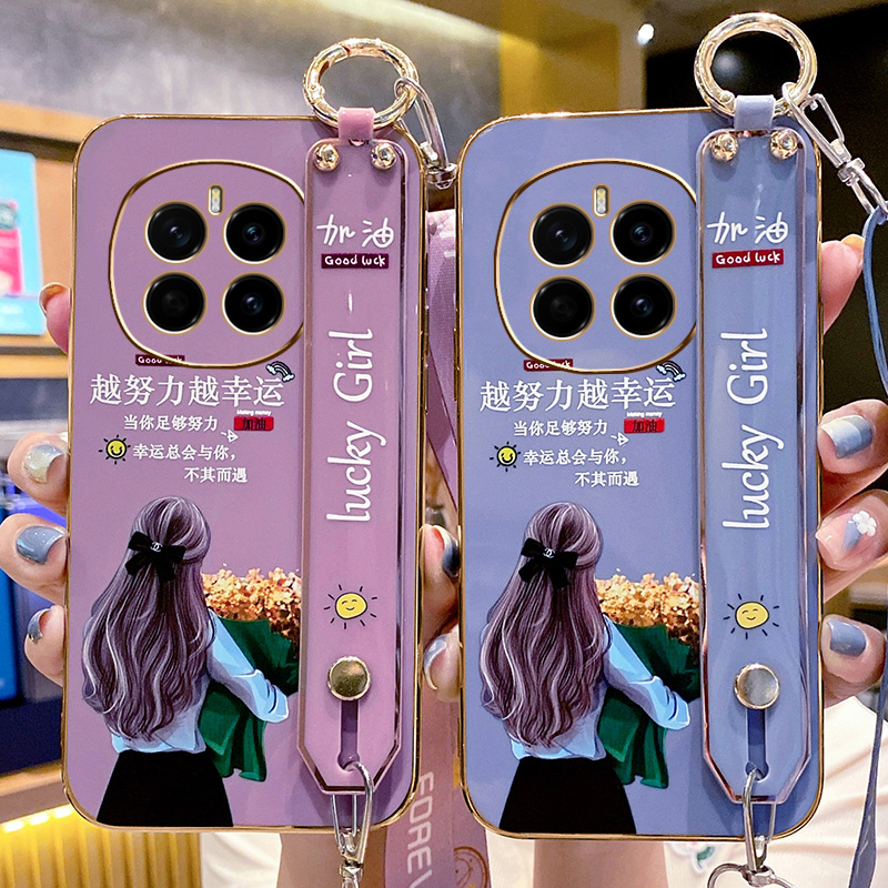 适用华为荣耀magic7手机壳魔术7pro保护硅胶套腕带挂绳PTP一AN00全包防摔por软10女60新款支架小众创意可斜背