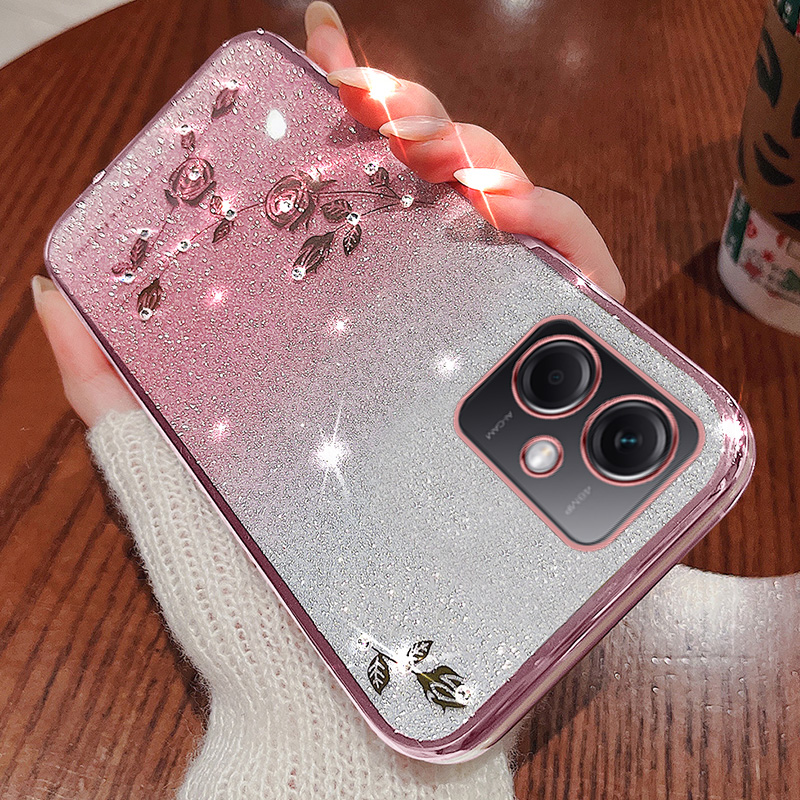 红米note12系列渐变闪粉玫瑰
