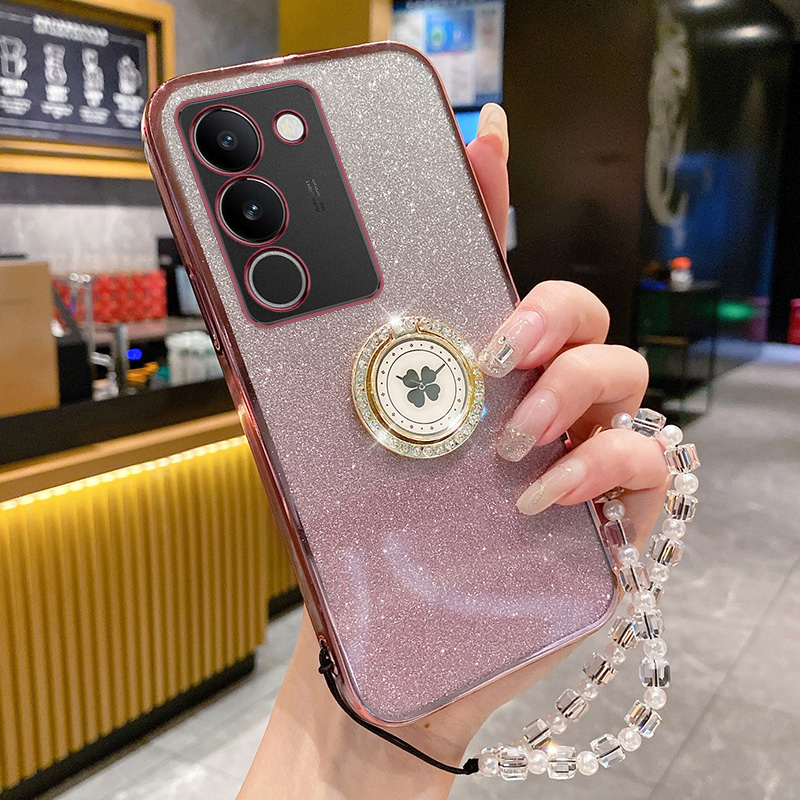 VIVOS17手机壳闪粉水晶手链+支架