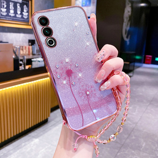 适用于魅族20手机壳meizu20pro保护硅胶套渐变透明M381Q全包防摔391新款 二十por女pr0高级感蒲公英 软壳无界版