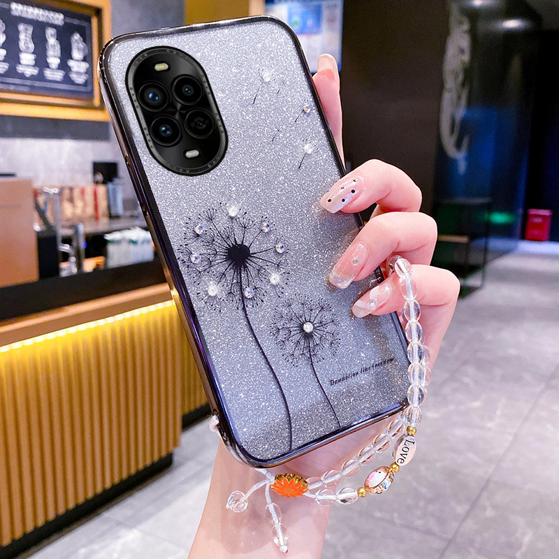 适用华为nova13手机壳nove13pro透明保护硅胶套BLK一AL80全包防摔MIS水钻蒲公英软外壳00女note新款por手链款